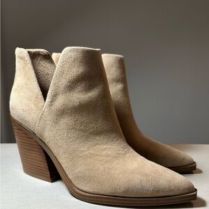 Vince Camuto Tan Suede Heeled Boots